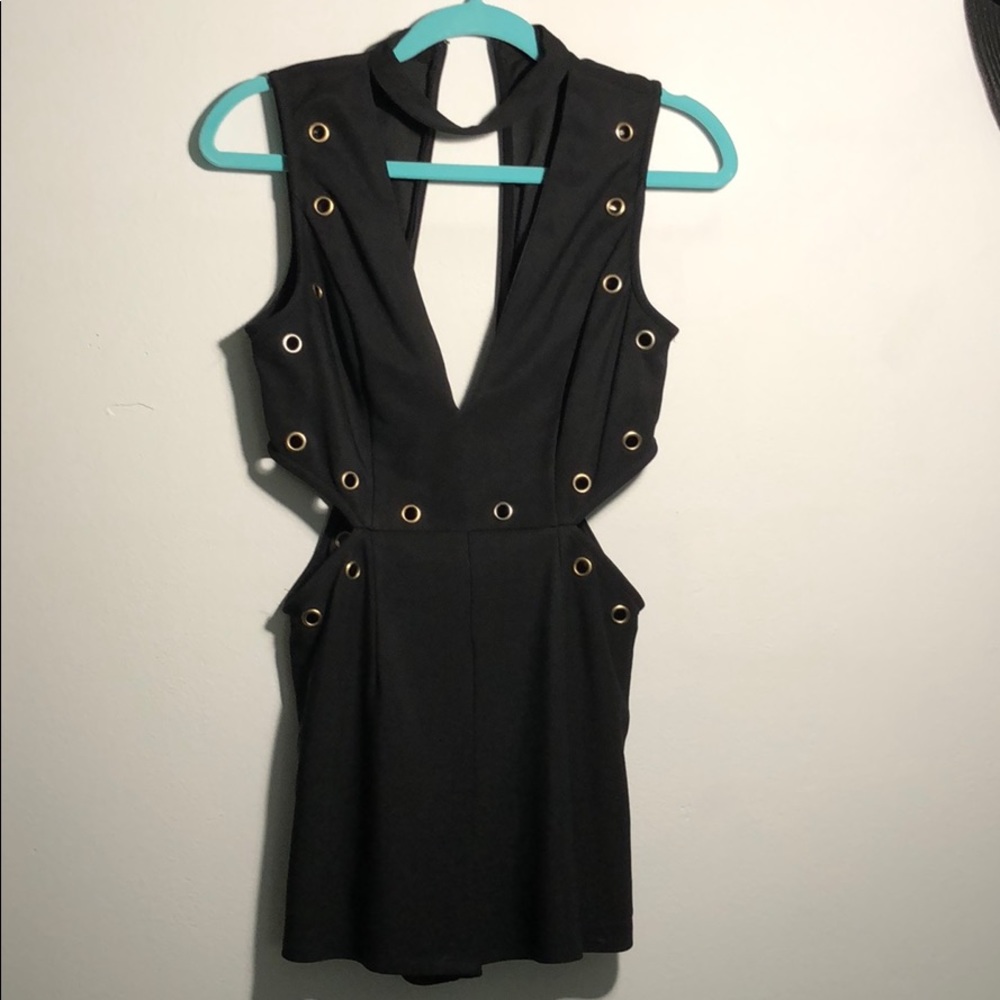 Miss avenue sexy black romper